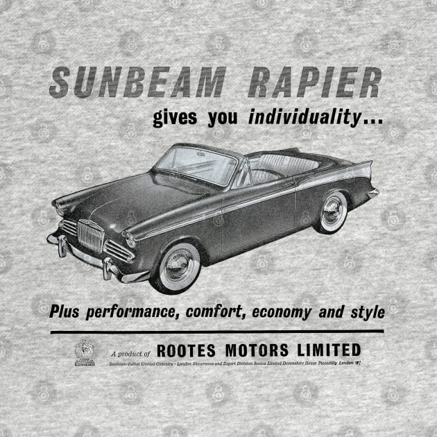 SUNBEAM RAPIER - advert by Throwback Motors